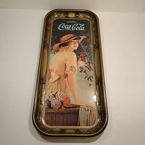 1972 Coca Cola Repro 1918 Metal Advertising Serving Tray 19" x 9" Made in USA - Picture 1 of 7