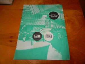 ALTEC LANSING CORP HIGH FIDELITY HOME MUSIC SYSTEMS BROSCHÜRE/KATALOG - Bild 1 von 5