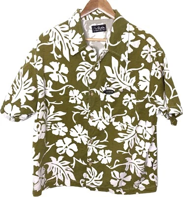 Vintage Quiksilver shirt large khaki brown white 90s mens corduroy button up - Image 1 of 4