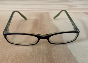 NINE WEST Eyeglass Frames 436 ES3 Green Black Purple outline 135 - Picture 1 of 8