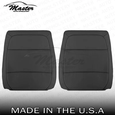 2009 - 2019 年适用于福特 Flex 左右顶部黑色乙烯基座椅套,穿孔 — 第 1/4 张图片