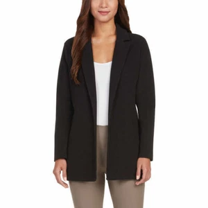 Matty M Women's Knit Boyfriend Blazer | Black | Medium - Picture 1 of 3