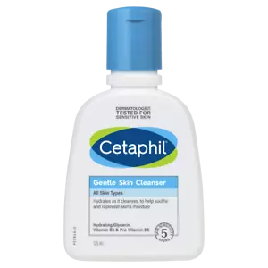 Cetaphil Gentle Skin Cleanser 125mL Sensitive Skin Soap and Fragrance Free - Picture 1 of 2