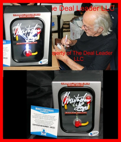 🔥 Christopher Lloyd Back To The Future Doc signed Flux Capacitor Beckett PSA Cover