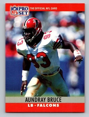1990 Pro Set #30 Aundray Bruce  UER  Atlanta Falcons - Image 1 of 2