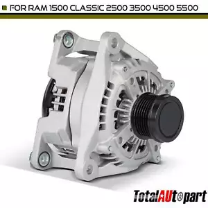 Alternator for Ram 1500 2500 3500 4500 5500 220 A 12 V CW 6-Groove Clutch Pulley - Picture 1 of 8