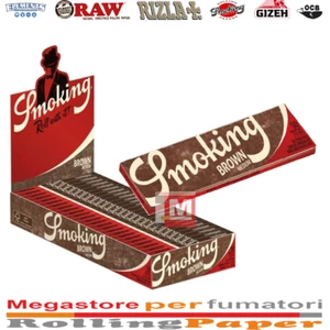 Cartine Smoking Brown 1¼ Medium Size – 25 Libretti Naturali – Carta Unbleached - Photo 1 sur 1