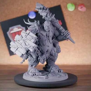 Hill Giant Captain Miniatur Boss Monster Dungeons and Dragons Mini DnD 5e TTRPG - Bild 1 von 8