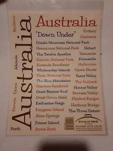 State Of Mine Australia Sticker Sheet 8 1/2” X 11” Sheet - Bild 1 von 2