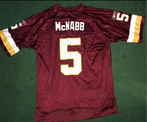 Washington Redskins Donovan McNabb Jersey Reebok Men’s Size Large NFL Cover
