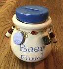 Beer Fund Jar w/ Breweriana Trinkets (Bottle & Draught) - Ceramic Canister Bank