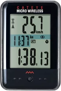 CAT EYE cycle computer MICRO WIRELESS black CC-MC200W - Picture 1 of 5