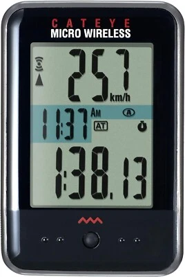 CAT EYE cycle computer MICRO WIRELESS black CC-MC200W - Image 1 of 4