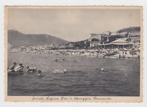 LI SV 04 Finale Ligure spiaggia Boncarda viaggiata 1948 - Picture 1 of 1