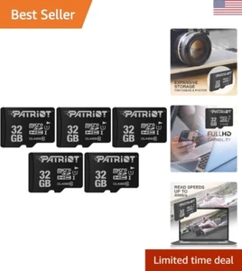 Lightning-Fast High-Speed LX Series Micro SD Card 32GB - 5 Pack - Compatible - Picture 1 of 8
