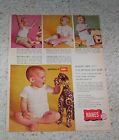1957 ad page - Hanes Babywear baby pants gowns shirts vintage PRINT ADVERT