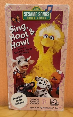 SESAME SONGS SING, HOOT & HOWL VHS (PREVIEWED) - Image 1 of 4