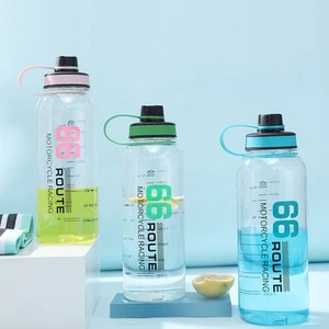 Large Capacity Travel Water Bottle Transparent Plastic Water Cup - Picture 1 of 7