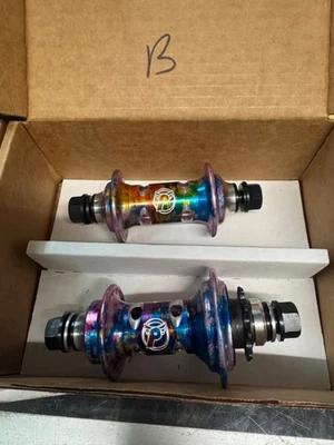 PROFILE RACING MINI HUBSET GALAXY RUST CATS EYE  LIMITED BMX EYES 9T RHD RIGHT - Image 1 of 2