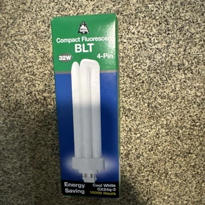 1x 32W Bell CFL Low Energy GX24Q-3 4 pin 2700K Lamp 827 BLT Light Bulb - Image 1 of 4