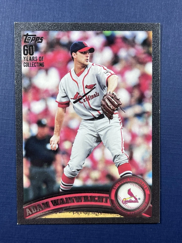 2011 Topps 60º Aniversário Adam Wainwright #645 Black Border /60 EBAY 1/1 - Imagem 1 de 2