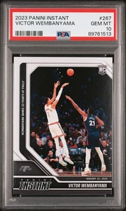 Victor Wembanyama 2023-24 Panini #267 NBA Rookie Card 1 of 2525 PSA 10 Gem Mint - Picture 1 of 2
