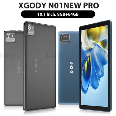 XGODY Tablet 10.1 Zoll Android 15 mit 8GB RAM 64GB ROM Bluetooth Dual Camera - Bild 1 von 4