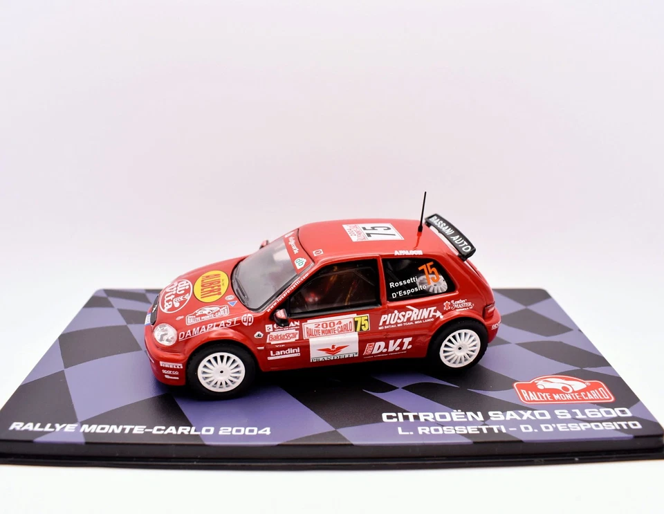 modellino auto rally scala 1:43 citroen saxo S1600 collezione modellismo diecast - Immagine 1 di 4