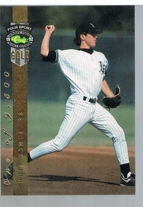 1992 Classic Four Sport Gold /9500 Chris Gomez #287 Detroit Tigers Long Beach - Picture 1 of 1