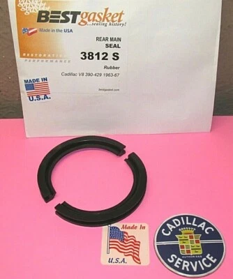 1963 1964 1965 1966 1967 CADILLAC 390+429 V-8 REAR MAIN OIL SEAL BEST USA MADE  - Image 1 of 4