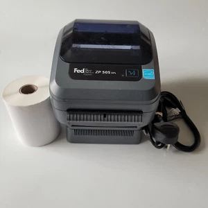 Zebra ZP505 EPL Fedex Thermal Label Printer with 4"x6" Labels and Cables 54 - Picture 1 of 5
