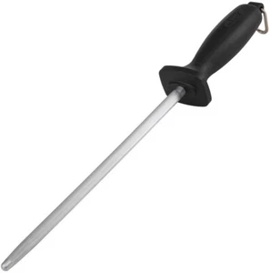 Smith's Sharpeners Black Straight Edge 9'' Steel Rod Knife Sharpener 50028 - Picture 1 of 1