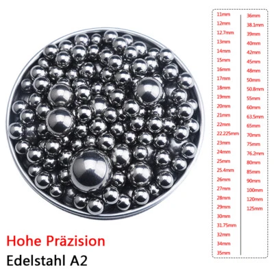 Sfere di precisione in acciaio inox sfera piena sfera in acciaio inox sfera massiccia 11 mm - 125 mm - Immagine 1 di 4