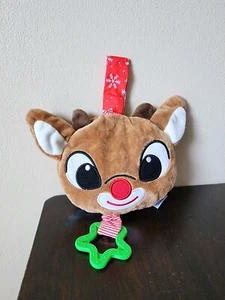 Rudolph the Red-Nosed Reindeer Baby Soft Crinkle Book with Teether - Picture 1 of 7