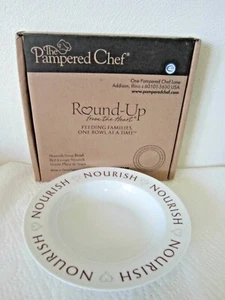 Pampered Chef 2014 Roundup From The Heart Nourish Soup Bowl #2949 Porcelain - Picture 1 of 5