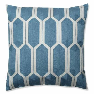 Pillow Perfect Graphic Detail Cerulean Throw Pillow, 16.5" - Picture 1 of 3