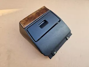 ⭐Bmw E34 Euro Glove Box Driver Side Interior Black Panel + Wood Trim M540i - Picture 1 of 9