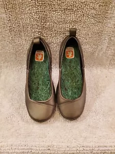 Cushe Damen 8 champagnergraue Leder Slipper Boutique Ballerinas Loafer Schuhe - Bild 1 von 9