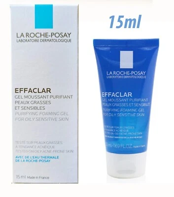 La Roche Posay Effaclar Purifying Foaming Gel 15ml Sensitive Skin Care CLEARANCE - Image 1 of 4