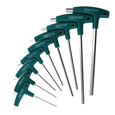 1.5mm-10mm T-Handle Hex Allen Key Screwdriver Assortment Universal Wrench Tool - Image 1 of 4