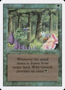 MTG Wild Growth ** Revised Edition ** English (NM) - Picture 1 of 2