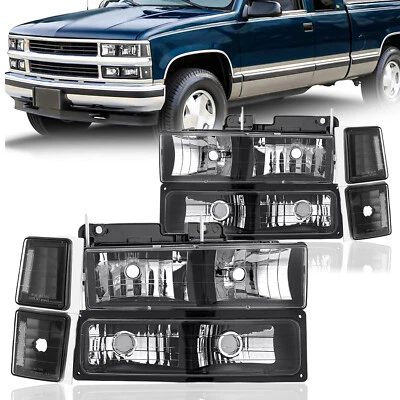 Chevy Silverado Tahoe Suburban 1994-1998 parachoques + faros + luces de esquina de señal Foto 1 de 4
