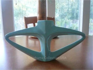 Japanese Ikebana Triangle Vase Flower Arrangements / AQUAMARINE/Made in Japan - Picture 1 of 4