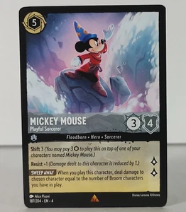 Mickey Mouse - Ursula's Return - 187/204 - Singles - Lorcana TCG - Raro - Imagen 1 de 6