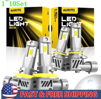 LED Headlight Bulbs 9005 Conversion H11 High Low Beam Bright White 1-10Set - Image 1 of 4