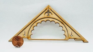 Puppenhaus Miniatur Scheitel Verkleidung -- 5 1/16" Breite x 2 7/8" Höhe - Bild 1 von 2