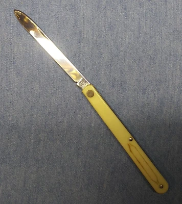 Vintage Colonial Providence USA 9" Folding Pocket Knife Melon Fruit Tester White - Image 1 of 4