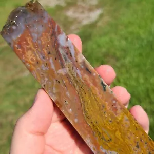 OCEAN JASPER SLAB FROM MADAGASCAR ROUGH 111.8 GRAMS - Picture 1 of 4