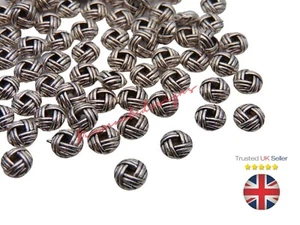 40 Pcs - 6mm Tibetan Silver Nest Spacer Beads Jewellery Craft Beading Knot A190 - Picture 1 of 2