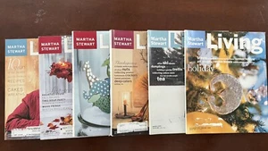 MARTHA STEWART LIVING Magazine 6 Vintage Issues w/Recipe Cards 1994-2001 - Picture 1 of 9